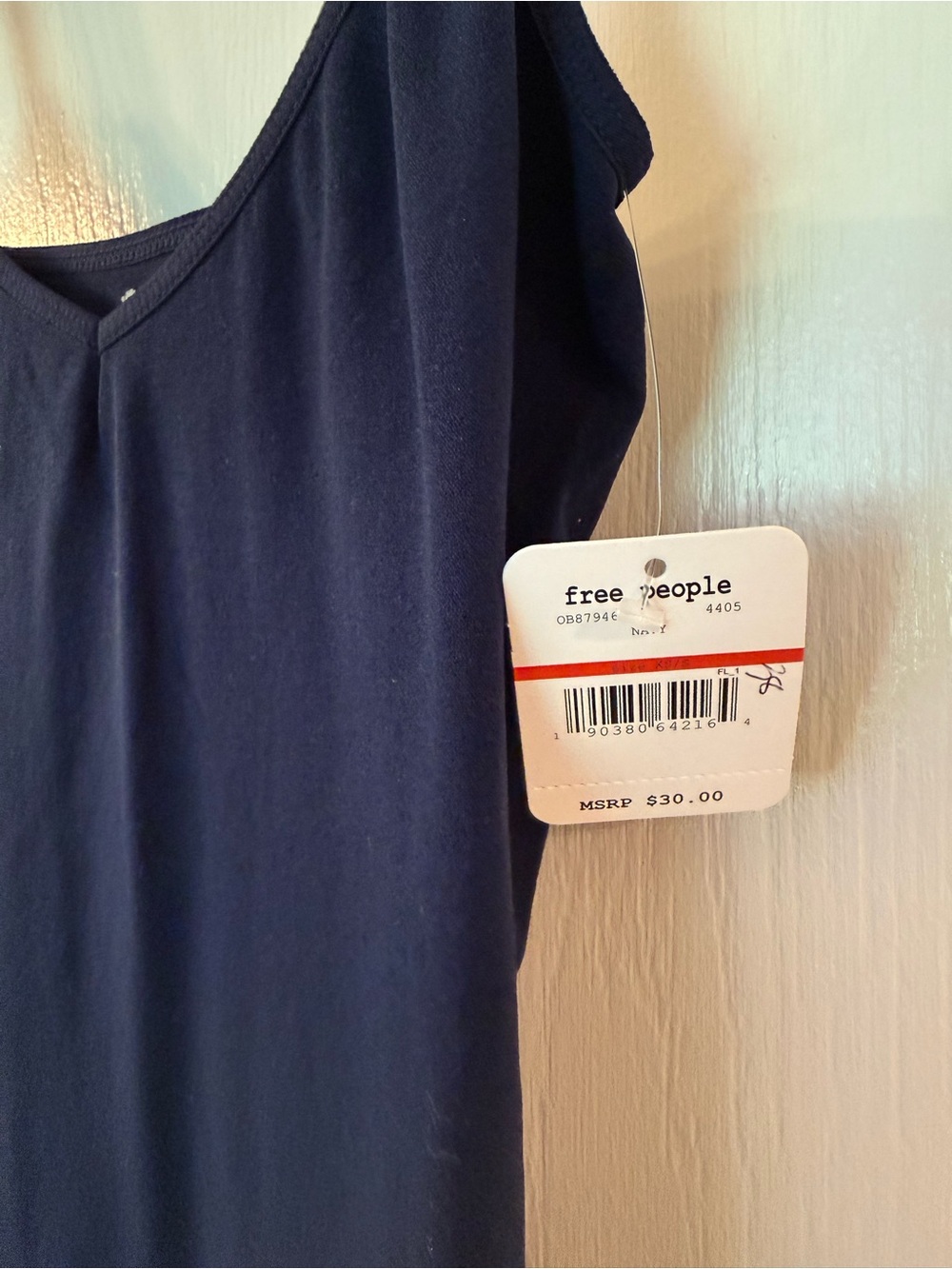 NWT Free People Seamless Mini Slip Dress. Size XS\S. Navy Blue - Picture 9 of 10